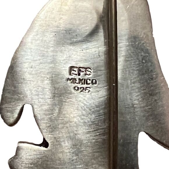 Sterling Silver Penguin Brooch Marked EFS Mexico 925 - Picture 3 of 3